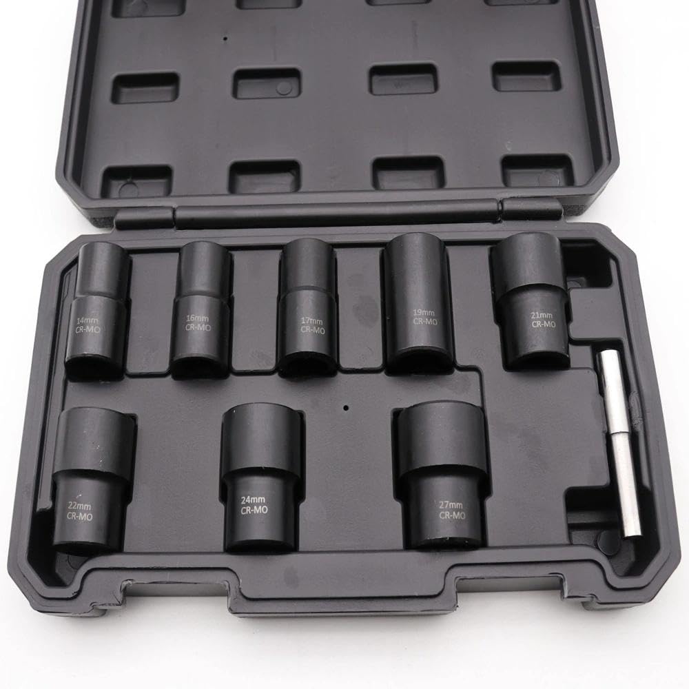 Juego de extractores de pernos de tuerca, herramienta de extracción de tuercas para tornillos oxidados, redondeados y dañados