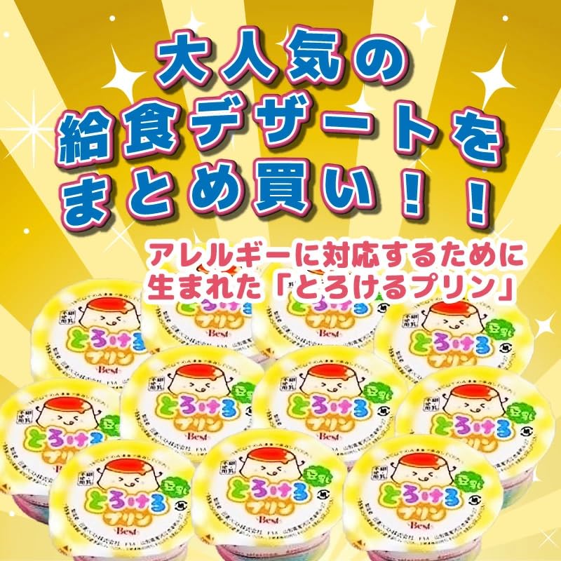 Amazon.co.jp: 日東ベスト とろけるプリン 豆乳 冷凍 40g × 40個 1