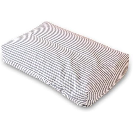 Amazon そば枕 除湿そばがら枕 43 63cm 高さ約8cm 国産そば殻使用 日本製 防虫 防ダニ 防カビ 固め ストライプ 高め 枕 オンライン通販