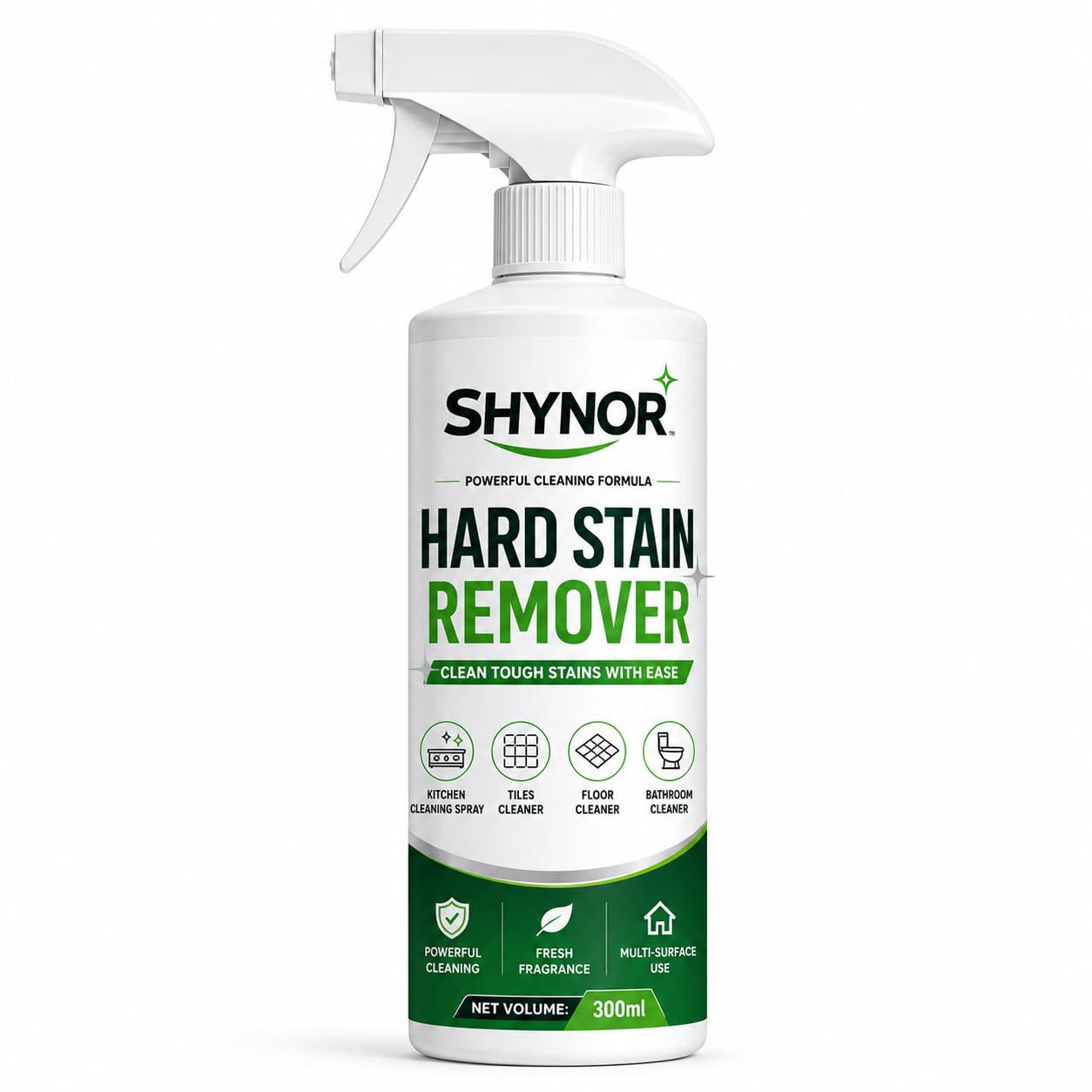 SHYNOR Hard Stain Remover Spray 300ml | Multi Surface Cleaner for Kitchen, Bathroom, Tiles, Floor, Wash Basin & Sink | Helps Remove Hard Water Marks & Everyday Surface Stains | Fresh Fragrance-picture-15