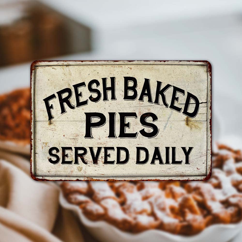 Amazon.com: Fresh Baked Pies Sign Bakery Signs Kitchen Baker Moms