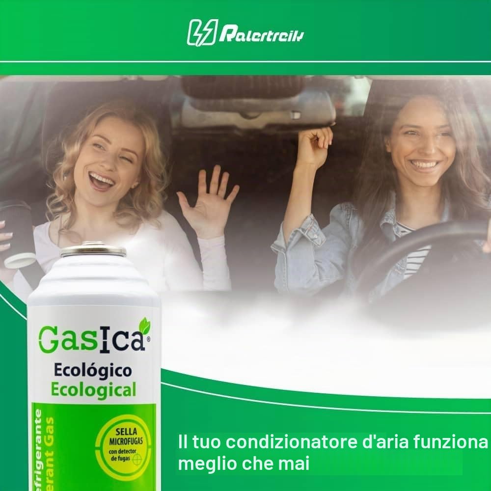 Benzina D2 Pack Risparmio (2 Bottiglie x226 Gr) Gas Refrigerante Biologico Sostituto R12, R134A valido per ricariche sui veicoli Frigorifero Congelatori