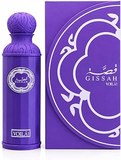 Gissah Voilà Perfume for Women 200ml (6.7 fl oz) - Floral Ambery Musky Fragrance with Mandarin, Orange Flower, Heliotrope, Honey, Jasmine, Rose, Musk & Amber