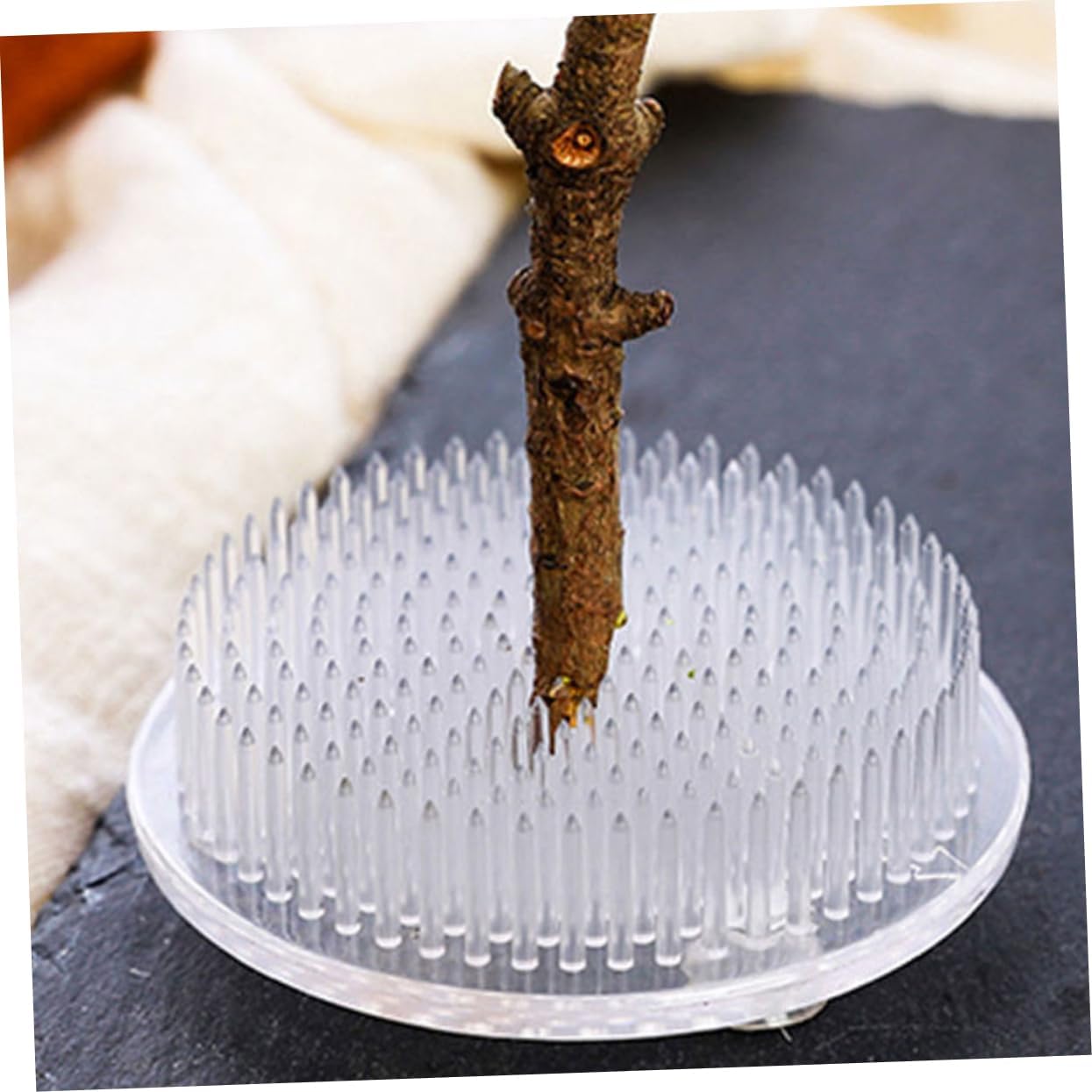 Plastic Flower Frog Pin Holders 9pcs with Suction Base
