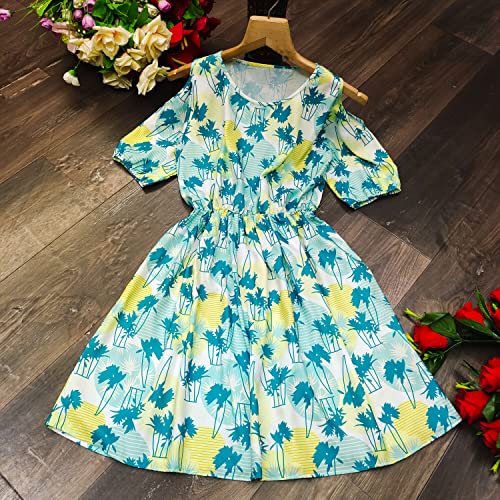 Image of Leriya Fashion Women Fit & Flare Rayon LF-WD1110 Standard Length Dress