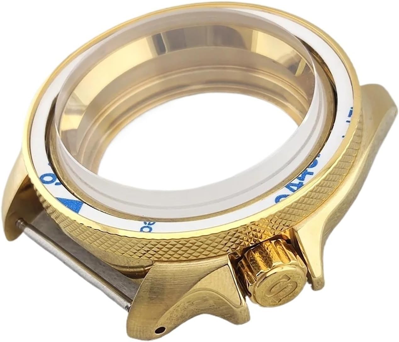 42mm Stainless Steel Watch Case for NH35/NH36 Movement with Sapphire Glass and Screw-in Crown