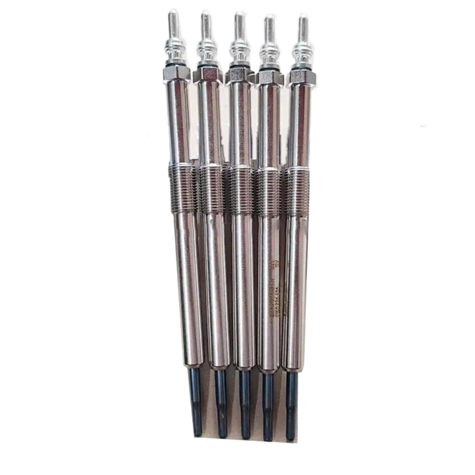 Bougies de préchauffage pour Chauffage Diesel (5 pièces) pour SsangYong Rexton Rodius Actyon et Kyron D27DT (référence OE 6641590001).