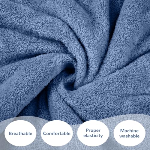 Image of Cuffbow 3 Pcs Towel Wrap for Women Spa Body Robe Full Length Female Bath Shower with Adjustable Closure Elastic Top Plush