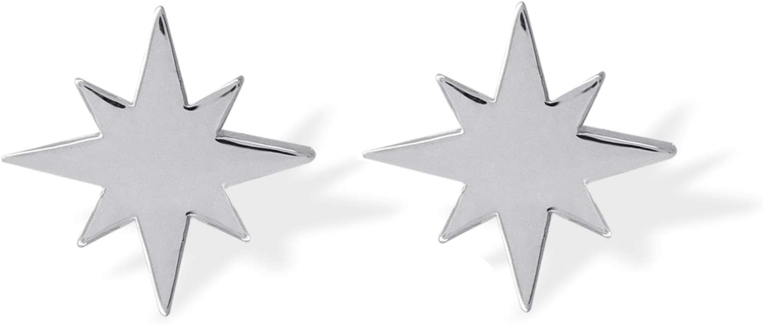 Boma Jewelry Sterling Silver Star Stud Earrings