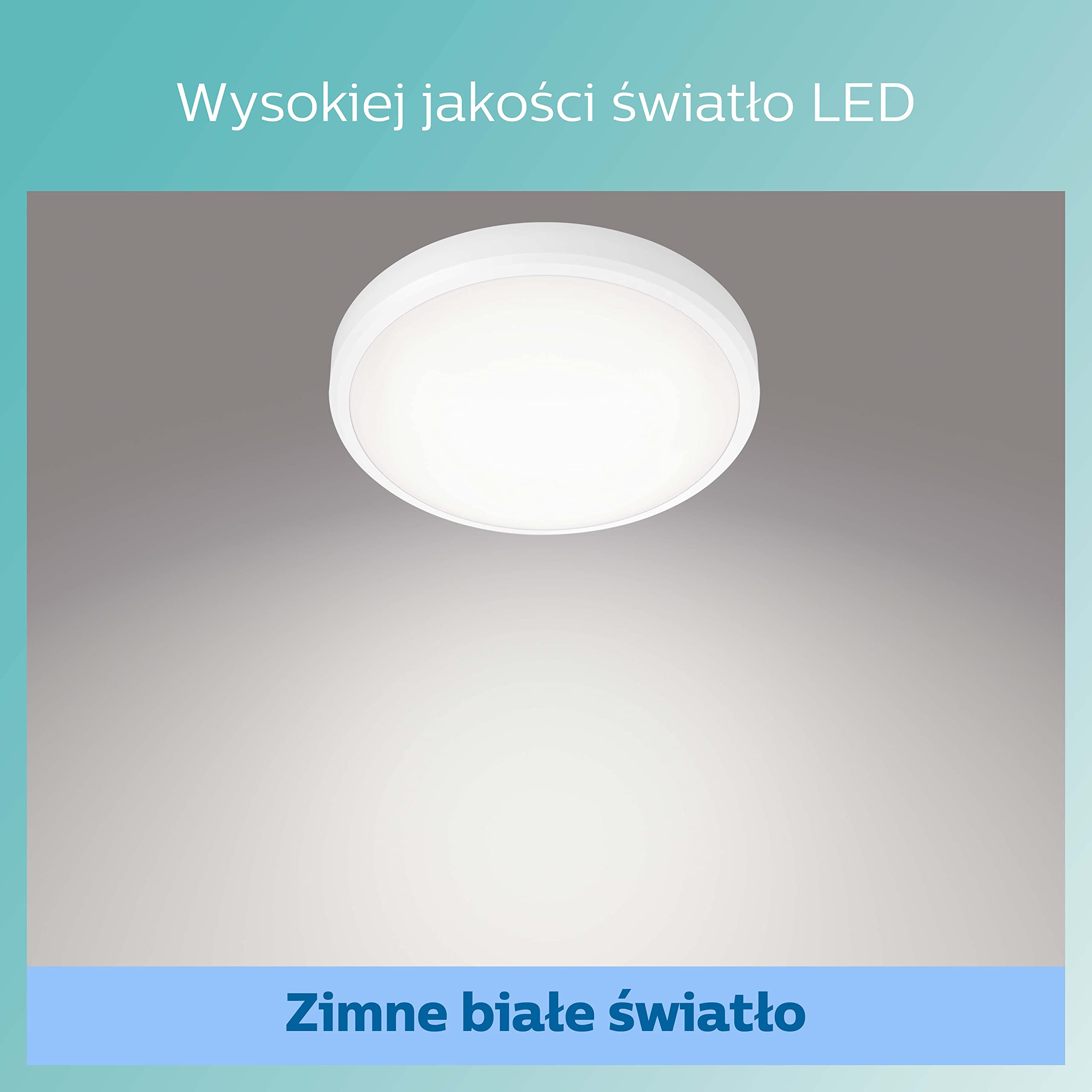 Philips Doris, 17W, 4000K, IP44, biały