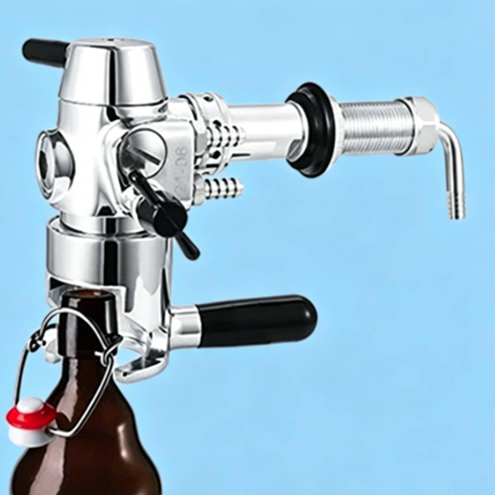 Llenador Botellas Cerveza a Contrapresión sin Espuma Llenador a Contrapresión Rápido y Eficiente para Embotellado, Barril, 38mm