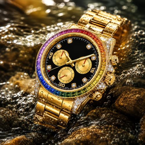 SHRI SAWARIYA Collection SHRI SAWARIYA Luxury Gold Men's Analog Watch - Image 5