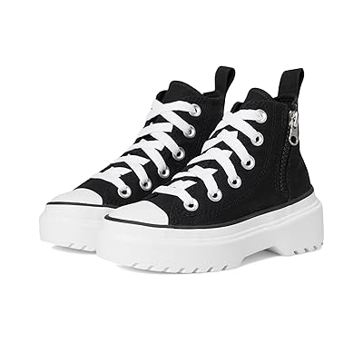 Converse Kids Chuck Taylor(r) All Star(r) Lugged Lift Platform Canvas (Little Kid) Boys Shoes Black/Black/White