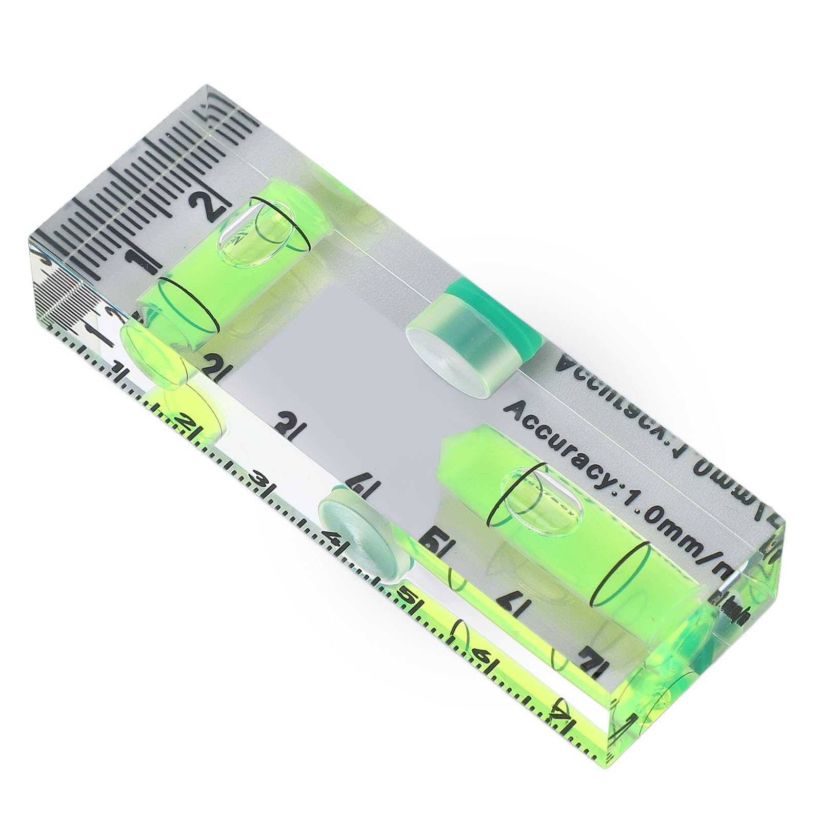 Mini livella magnetica Righello Piccolo strumento livella a bolla in acrilico per misurazioni orizzontali e verticali con elevata precisione per progetti fai da te e costruzioni