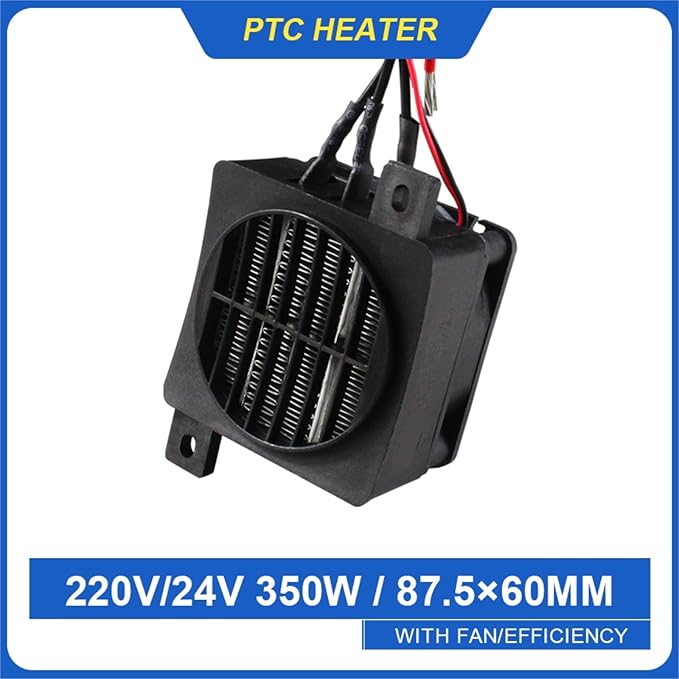 Calefactor Eléctrico Portátil PTC 350W 220V con Ventilador miniatura 3