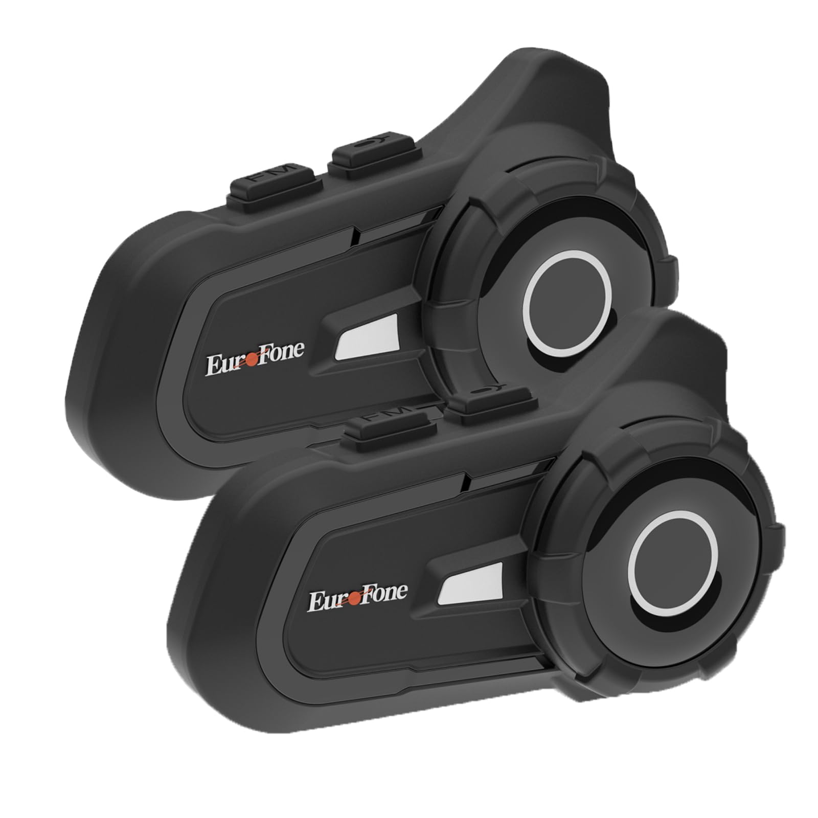 Motorcycle Helmet Black Bluetooth Headset intercom de intercomunicación 2 Riders S2 (2pcs)