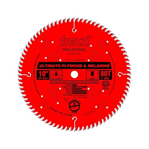 Freud LU80R010 Hoja de madera contrachapada y melamina de 10 pulgadas Freud LU80R010 Hoja de madera contrachapada y melamina de 10 pulgadas