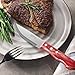Tramontina Porterhouse 8-Piece Steak Knives, 5-Inch Stainless Steel Serrated Blade Kitchen Knife Set with Riveted Polywood Handle, Full-Tang, Dishwasher-Safe