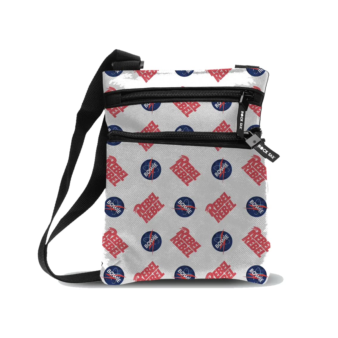 David Bowie Rebel Rebel Bodybag, Multicoloured, M, Rocksax