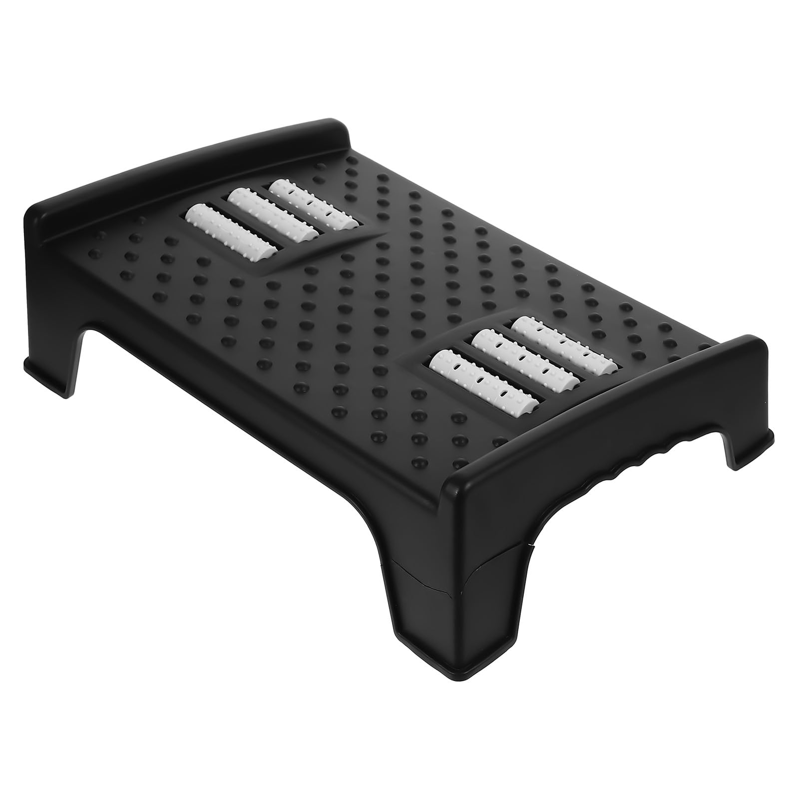 MAGICLULU Sgabello Poggiapiedi Antiscivolo in Plastica Stabile, Poggiapiedi da Ufficio Ergonomico Inclinato per Alleviare Stress Seduta, Supporto Piedi per Adulti per Casa e Scrivania