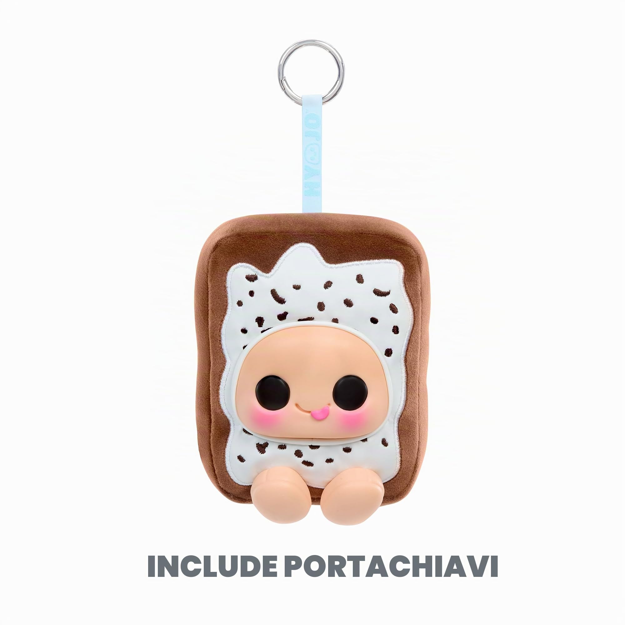 Hyojo serie Pop-Tarts - rosted Cherry, Wild Berry, Cookies e Creme | Peluche singolo da collezione, Morbido peluche e materiali misti, morbido e comprimibile, portachiavi incluso, tutte le età