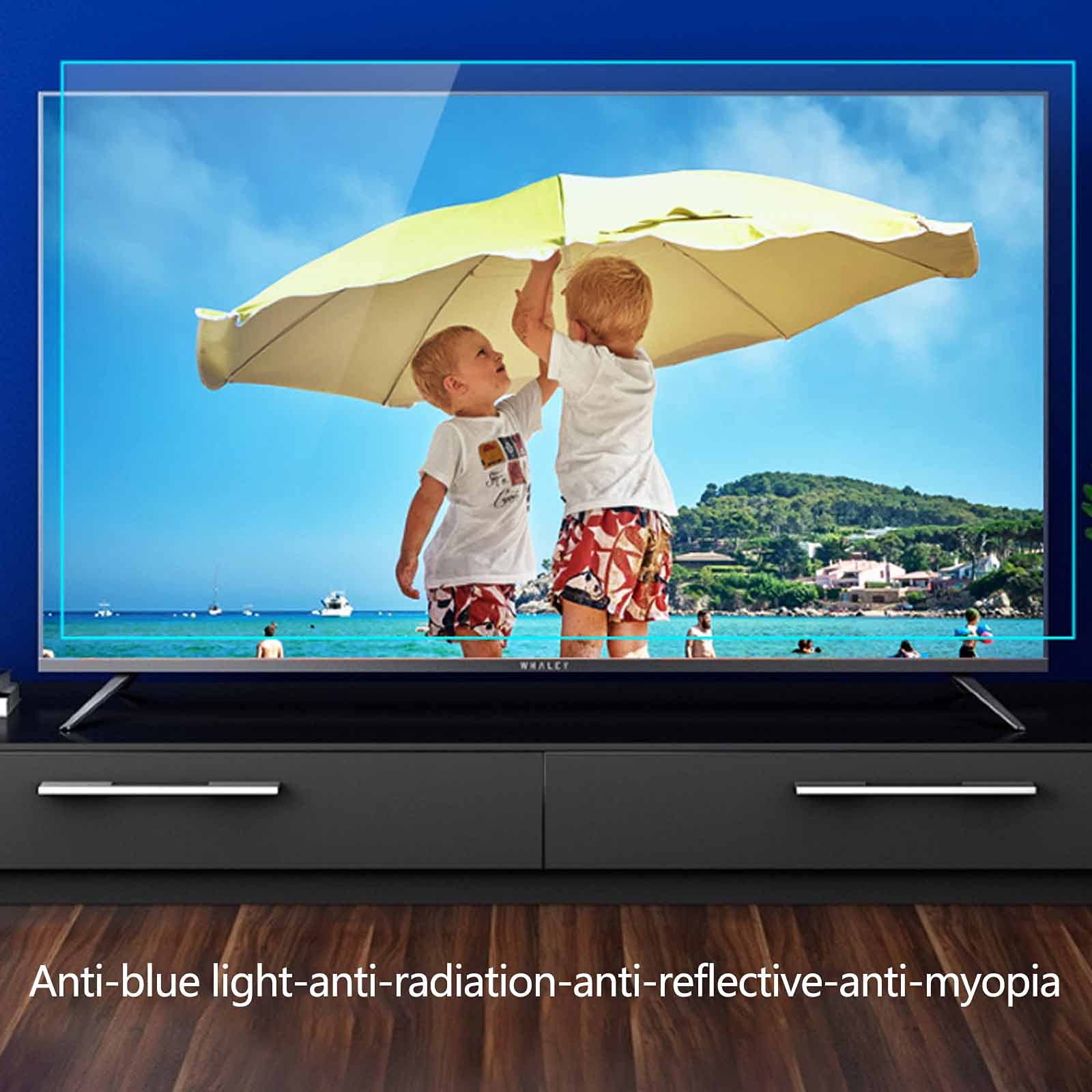 pellicola protettiva per schermo TV, anti-blu Ray, HD Eye Protection, per bambini, protezione degli occhi, anti graffio, 170 cm (1563 x 908)