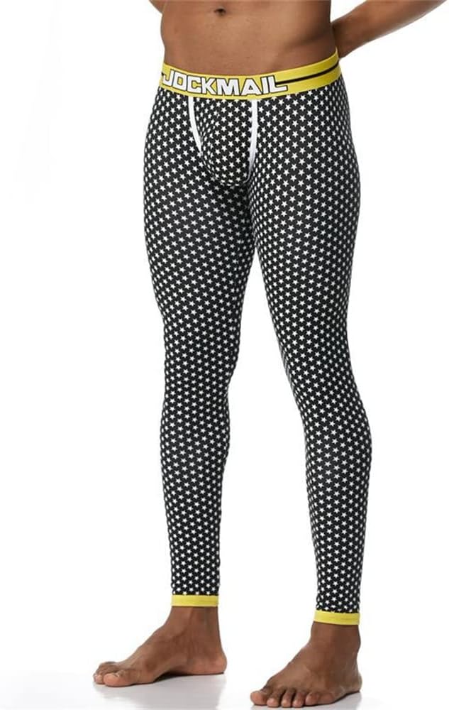 JOCKMAIL Long Johns Pants Men Thermal Underwear Cotton Printed JOCKMAIL Long Johns Pants Men Thermal Underwear Cotton Printed