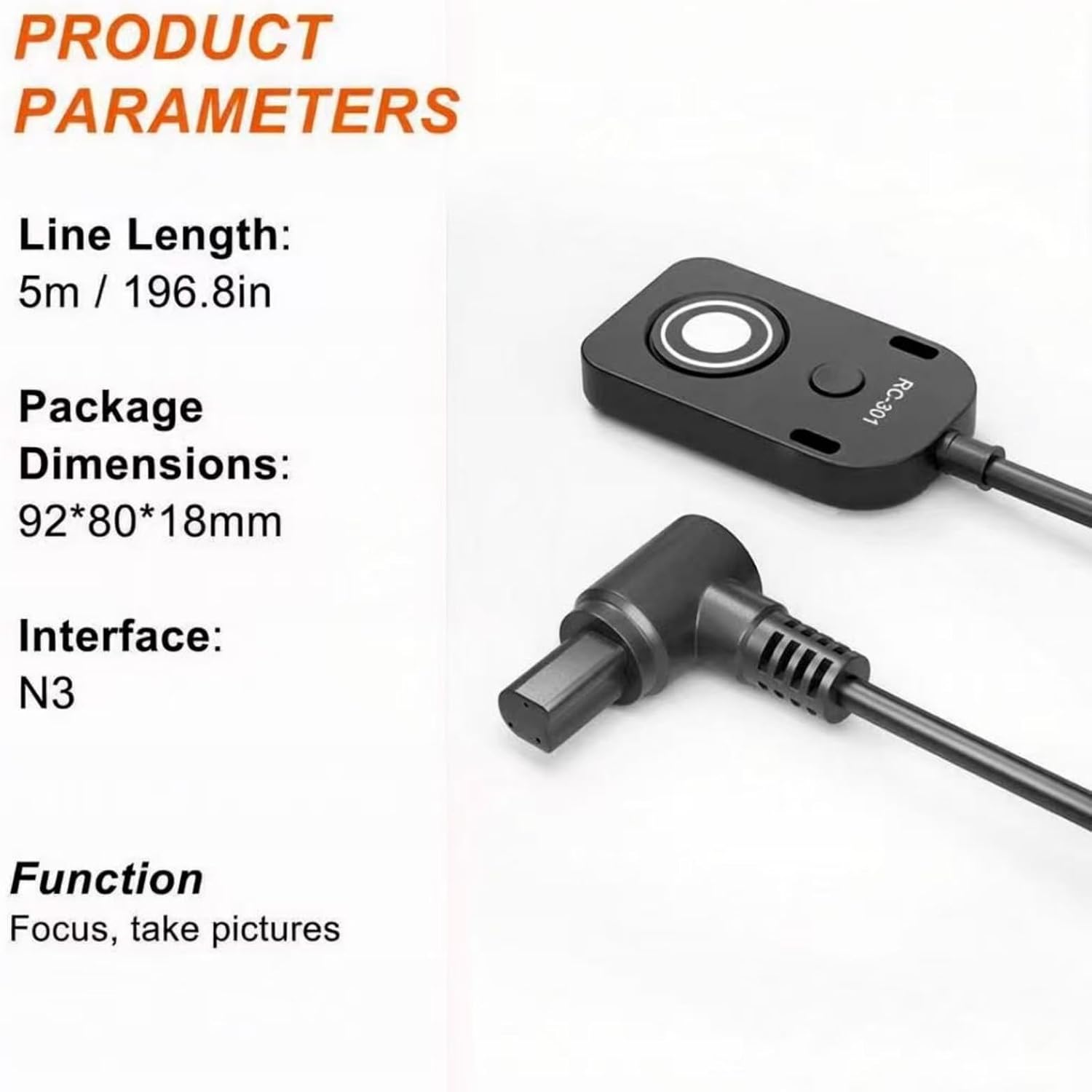 Replacement for RS-80N3 Remote Shutter Release Cable Compatible for Canon