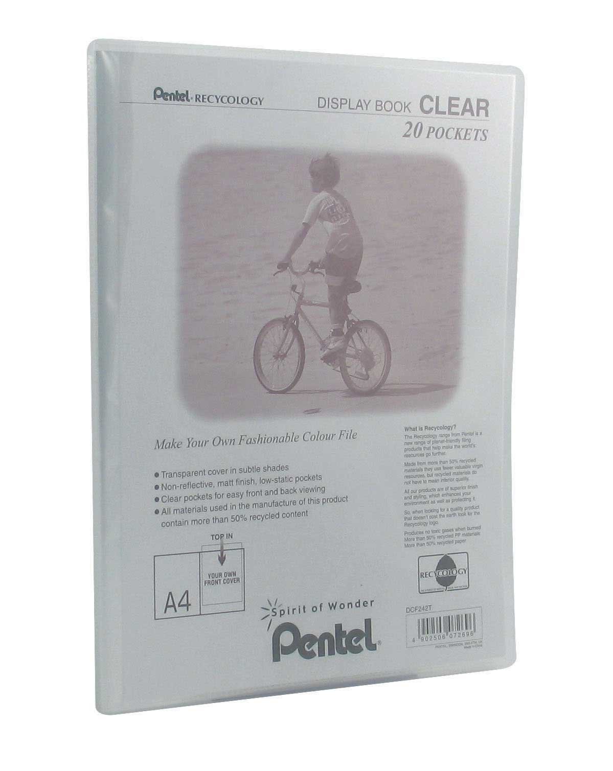 Pentel Display Book Clear 20 Pocket