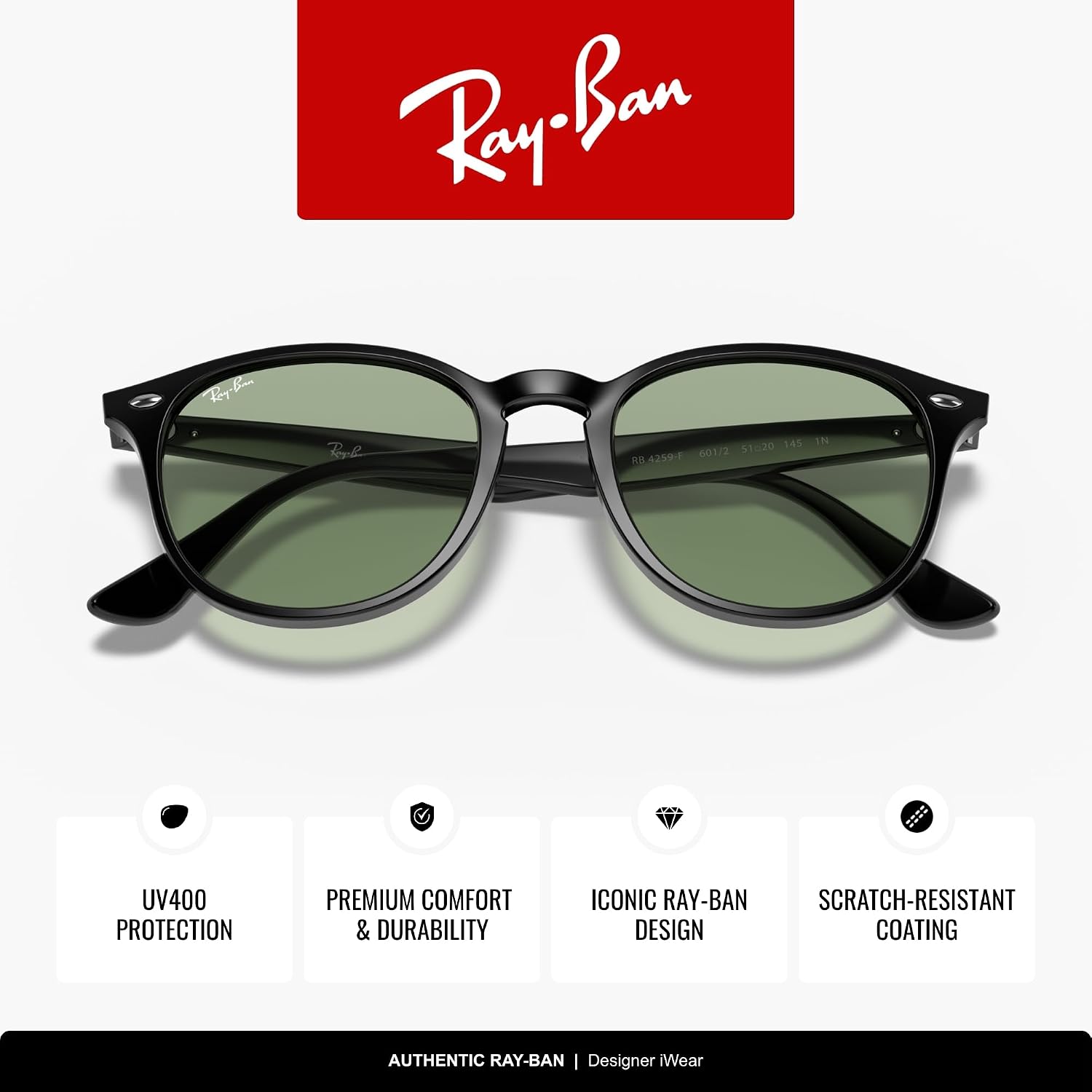 Amazon.co.jp: (レイバン)Ray-Ban 【国内正規品】 サングラス RB4259F