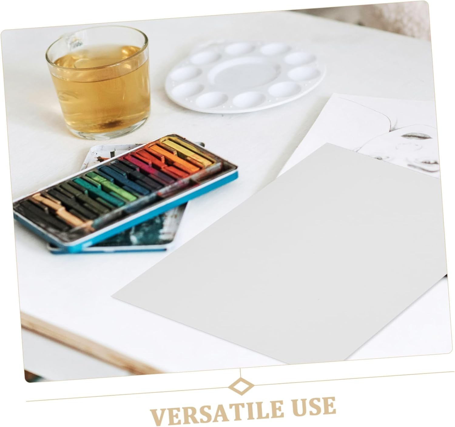 DECORNIJIA 25Sheets Blank Drawing Paper for Versatile Tracing Paper for Markers for Art Classes Portable Doodle Paper for Young Artists for Various Mediums