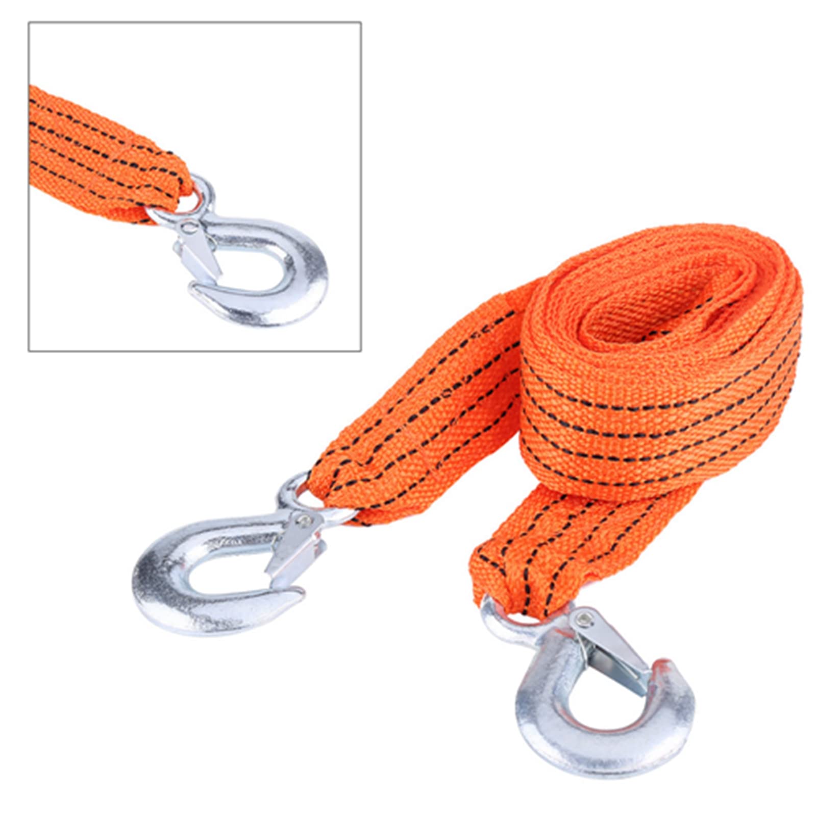 4 Meter 3 Ton Tow Rope - Heavy Duty Recovery Strap For Cars, SUVs & Trailers