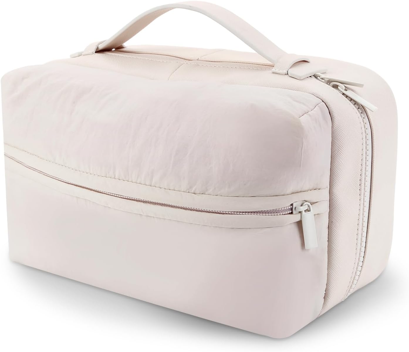 Cessfle Makeup Bag 2 Layer Puffy Makeup Bag Large Cosmetic