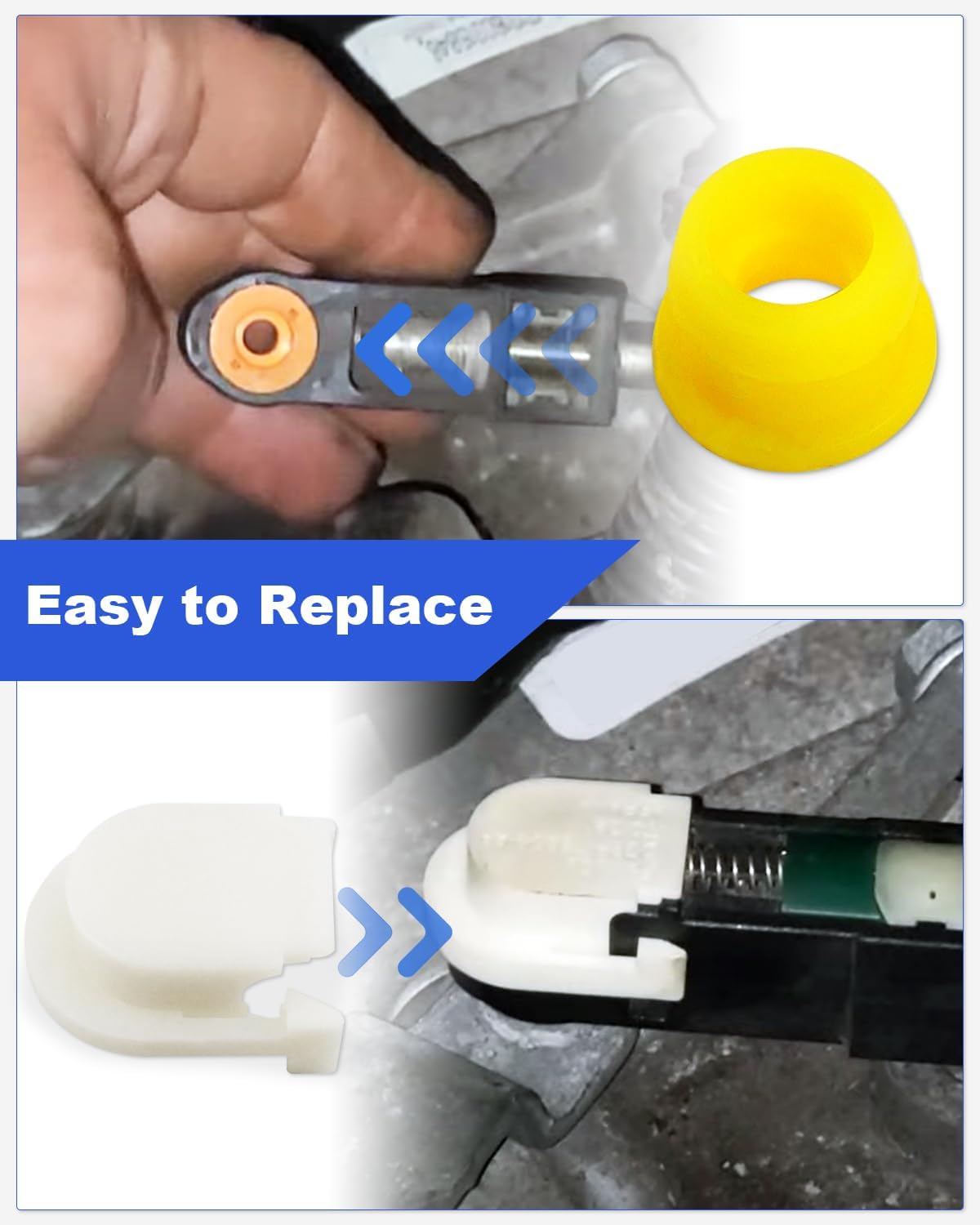 KV6Z-7K340-A Transmission shifter Cable Bushing Fit for Ford Edge 2015-2018 Fusion 2013-2016 Escape 2013-2019 Transit Connect 2013-2021 C-Max 2013-2018, Replace DG9Z-7S004-A