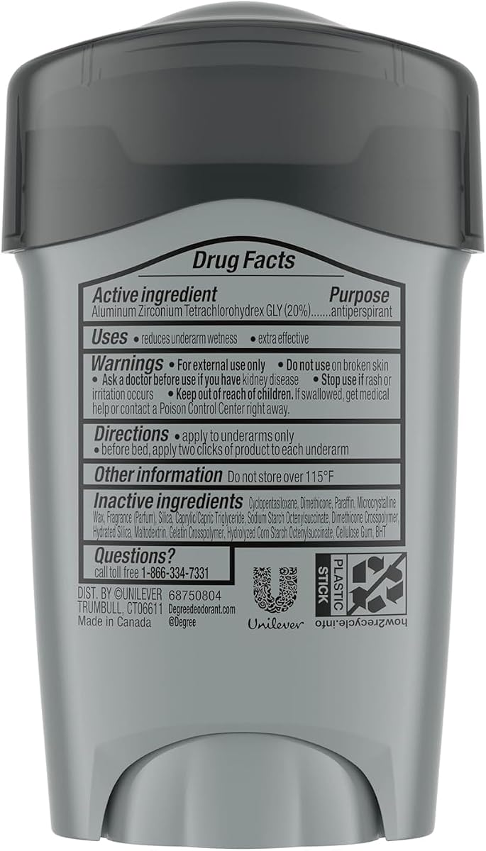 DEGREE Men Clinical Protection Sport Strength Antiperspirant & Deodorant, 1.7 Ounce, Pack of 3 (Packaging may vary)