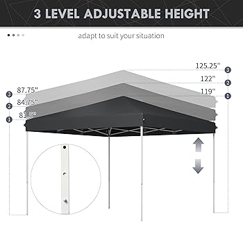 アウトドア寝具 kajipon Amazon.com: Outsunny 13' x 13' Pop Up Canopy Tent, Instant