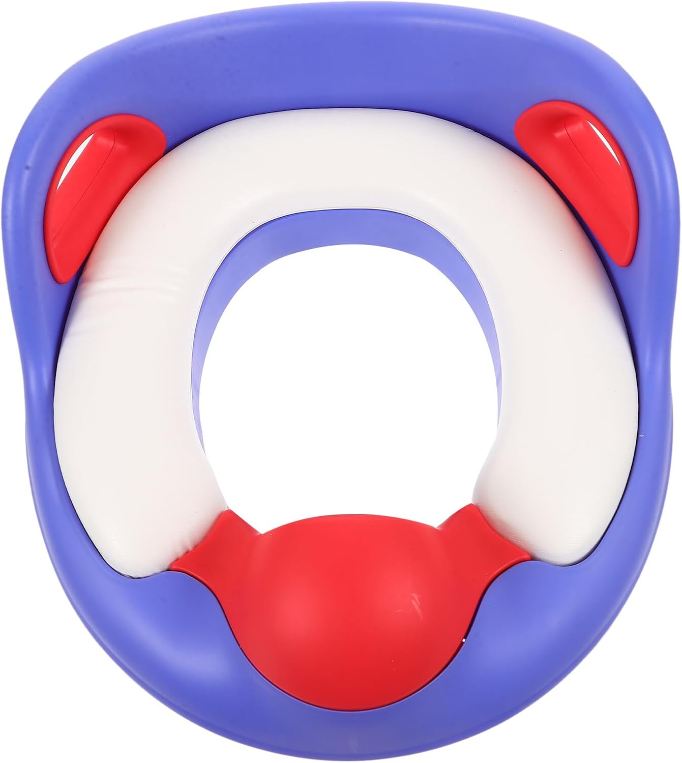 BESPORTBLE Portable Toilet Trainer Seat with Non-slip Handles and Washable Soft PVC Cushion Easy Assembly Potty Aid for Supports Correct Posture and Independent Toilet Training at Home