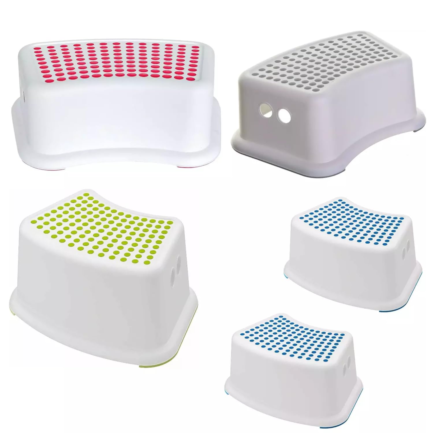 V-Vape Random 1 X Sturdy Step Stool For Bathroom, Practical Non-Slip Toilet Step For Kids, Multiuse Booster Step, Toddler Potty Training