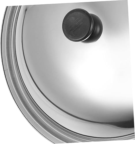 Miniatura 6 de Luxshiny Tapas de acero inoxidable para ollas y sartenes, tapas universales para ollas y sartenes, tapas de olla de repuesto resistentes con perilla