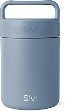 Simple Modern Food Jar for Hot Food | Reusable Stainless Steel Vacuum Insulated Leak Proof Lunch Storage for Smoothie Bowl, Soup, Oatmeal | Provision Collection | 12oz | Blue Dune