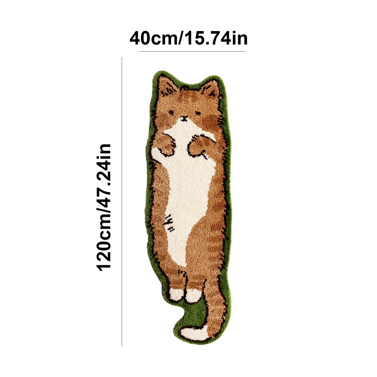 Amazon | 猫型ラグ | 猫のシルエットラグ | キティ輪郭カーペット