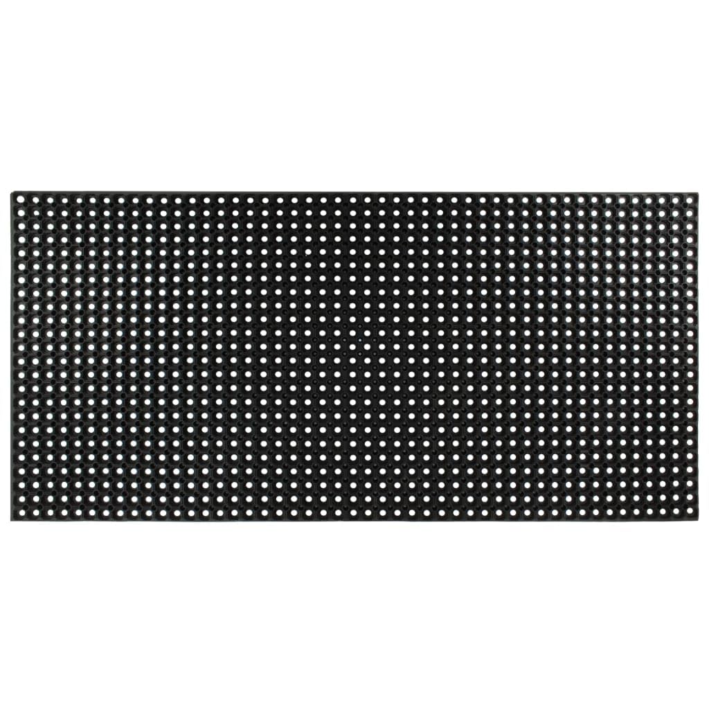 vidaXL Mat, Shower Mats, Anti Slip Bath Mat with Drainage Hole, Doormat for Entrance Kitchen Garden, Floor Covering, Modern Style, Rubber 22mm