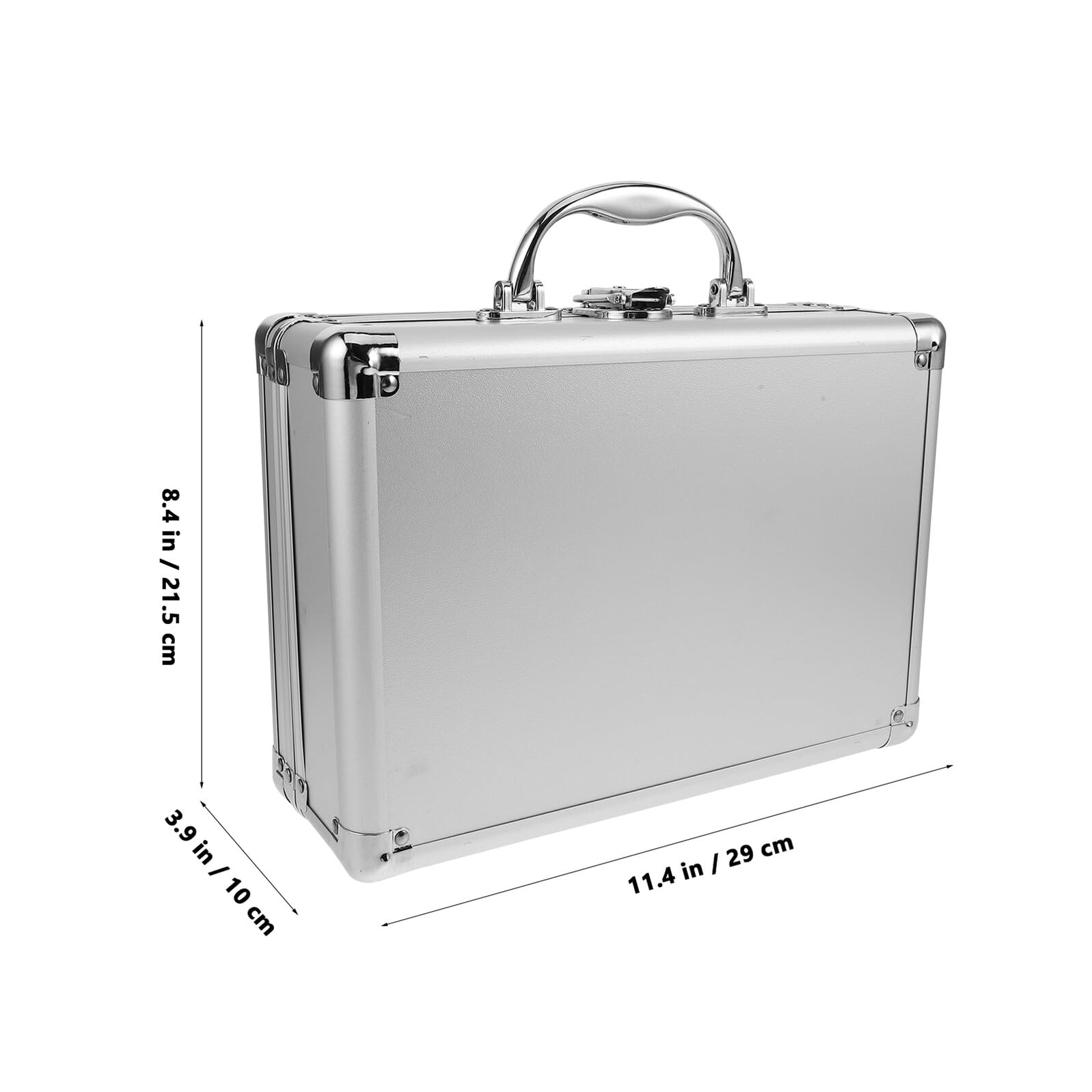 Mikikit Organizer Na Sprzęt Walizka Na Narzędzia Aluminiowe Walizki Do Przechowywania Walizka Ze Stopu Aluminium Duża Kosmetyczka Podróżny Futerał Na Mikrofon Metalowa Skrzynka