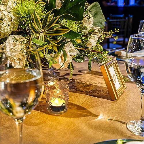 Voho CLEAR VOTIVE CANDLE HOLDERS Votive Candle Holders Bulk Sparkle Stars Design thumb #2