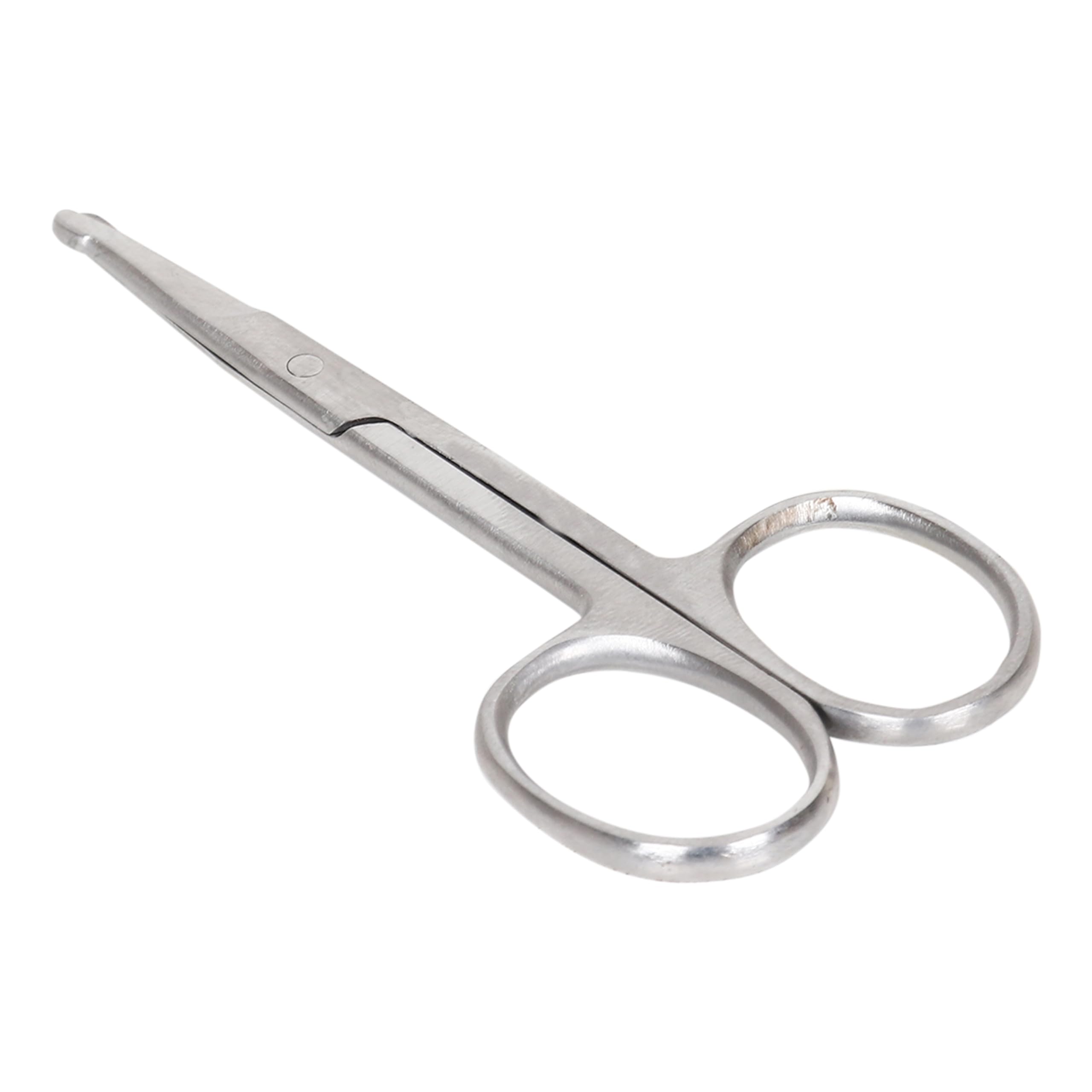 Precision Trimming Nose and Ear Hair Cutting Scissors Round Tip for Safety | Stainless Steel, Durable, and Long Lasting | Ideal for Trimming Unwanted Hair-image-15