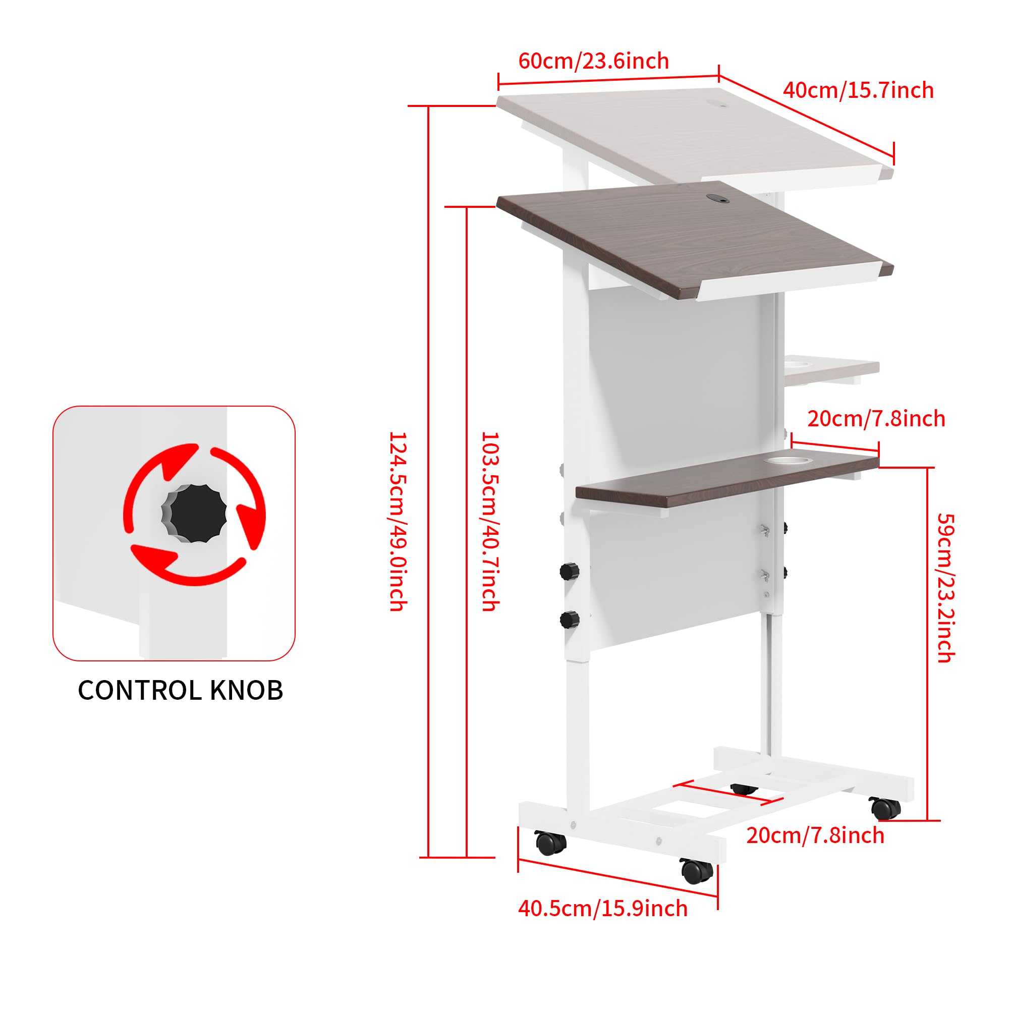 Amazon.com : Podium Stand,Portable Lectern with 7 Adjustable