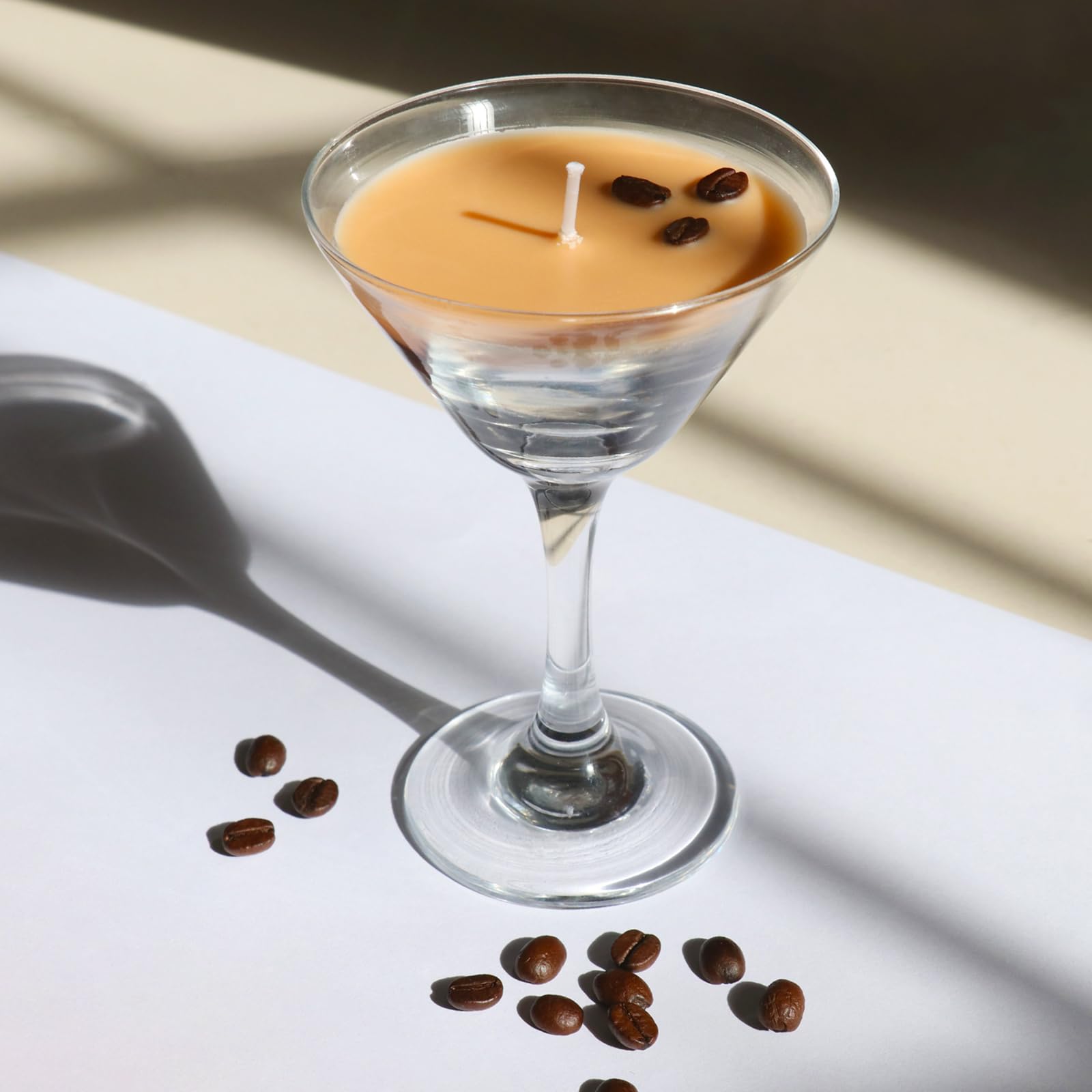 Espresso Martini Coffee Candle, Coffee Scented Candles, Unique Candle Gifts for Coffees Lovers, Soy Wax Candles for Bar/Home Scented, Espresso Martini Decor for Birthday Party