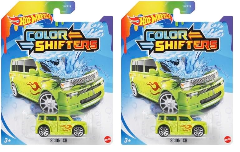 Hot Wheels Color Shifters Toy Car in 1:64 Scale, Repeat Color Change in ICY Cold or Very Warm Water (Styles May Vary) (Pack of 2)