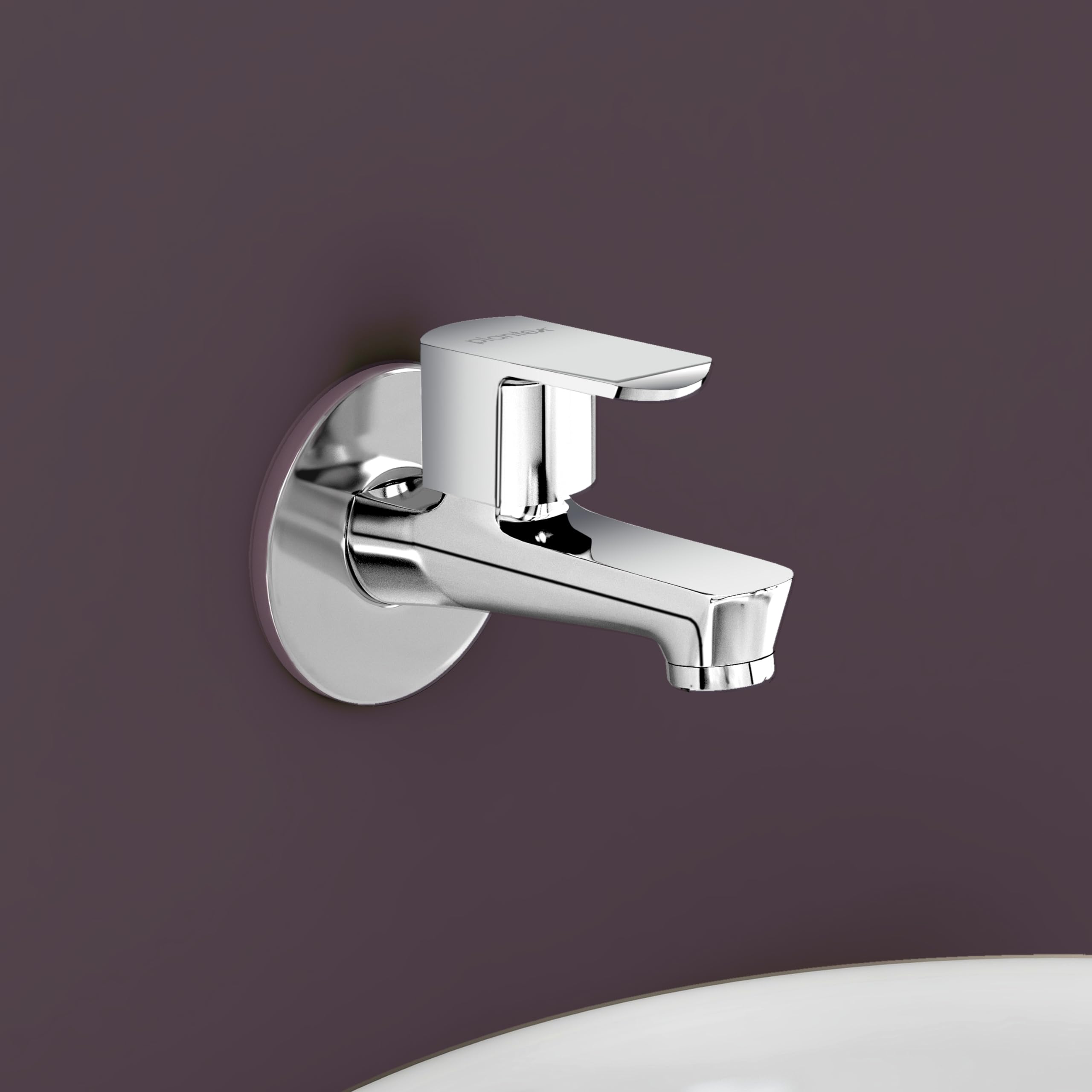 Plantex Single Lever Bib Cock Water Tap with Teflon Tape & Wall Flange for Bathroom (CRM-1281-Mirror Chrome Finish) (B0CW1Q9MD4) Amazon Price History, Amazon Price Tracker