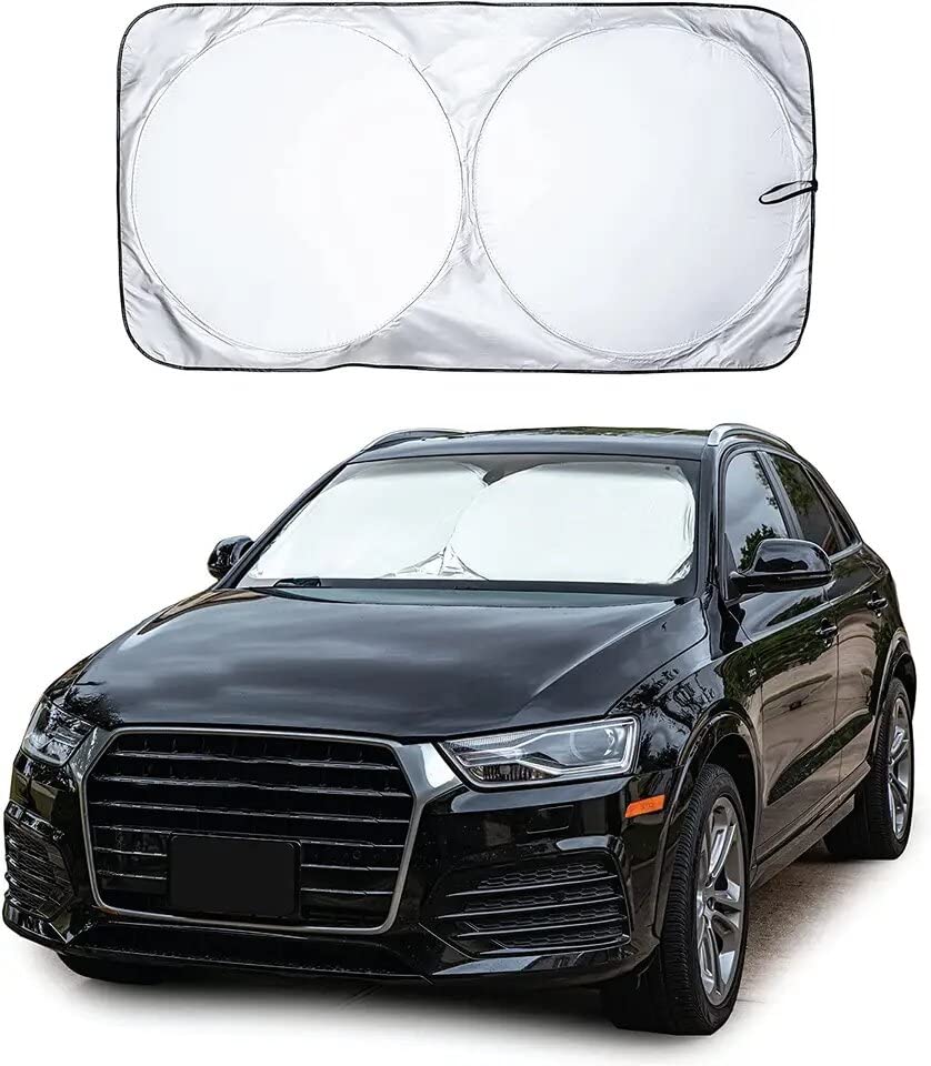 Parasol Metalizado, para Parabrisas Delantero de Coche. Protección Solar. Quitasol como Accesorios de Interior.